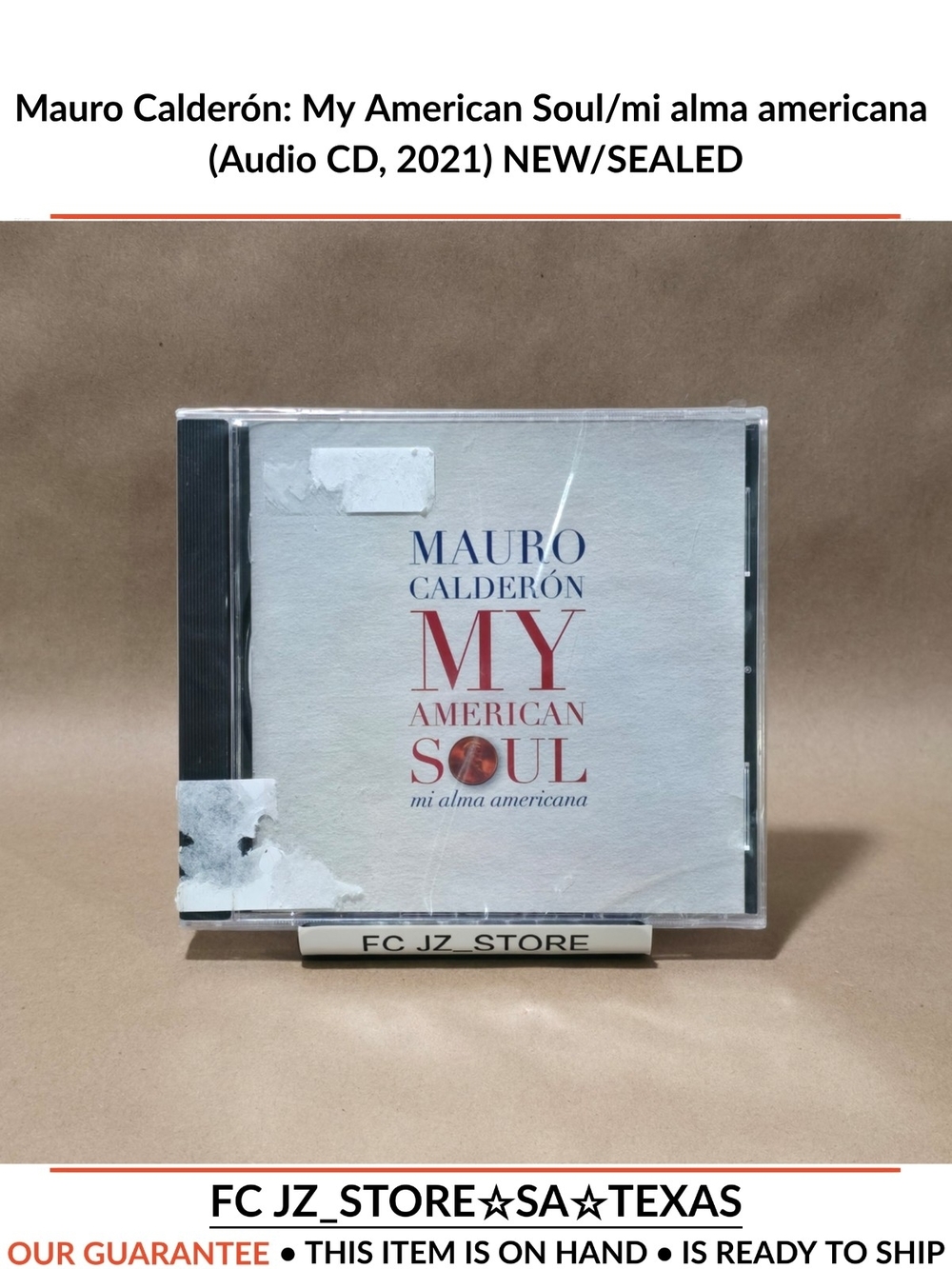 Mauro Calderón: My American Soul/mi alma americana (Audio CD, 2021) NEW/SEALED